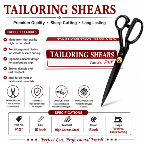 INTERCUT Tailoring Shears / Fabric Cutting Scissors