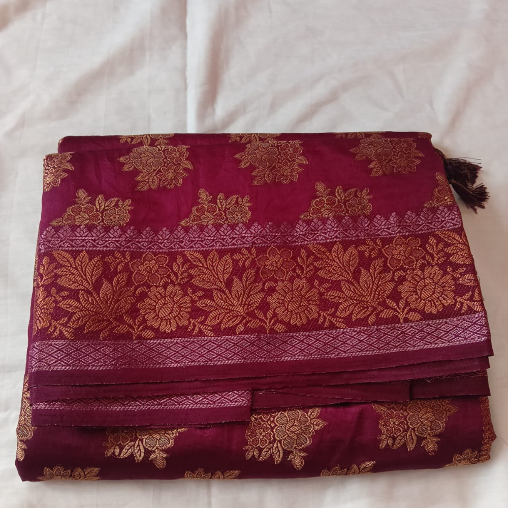 Women's Premium Jacquard Silk Saree with Rich Woven Border