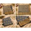 Untitled design (48) Premium Grey Banarasi Silk Saree with Rich Gold Zari Butta & Traditional Woven Border
