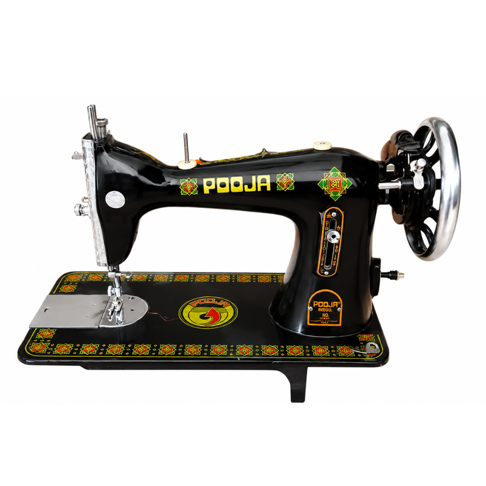 POOJA Black Heavy Duty Domestic Sewing Machine Head only