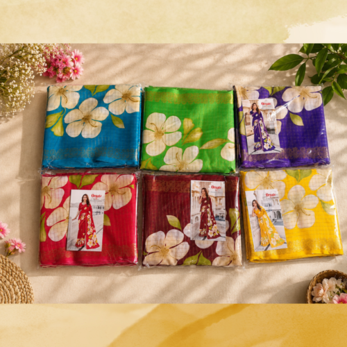 Ornate Vol-1 Fancy Checks  Sarees Collection