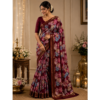 Untitled design - 2026-08-14T173528.174 🌿 Radhika Fancy Leaf Print Georgette fabric Saree Collection