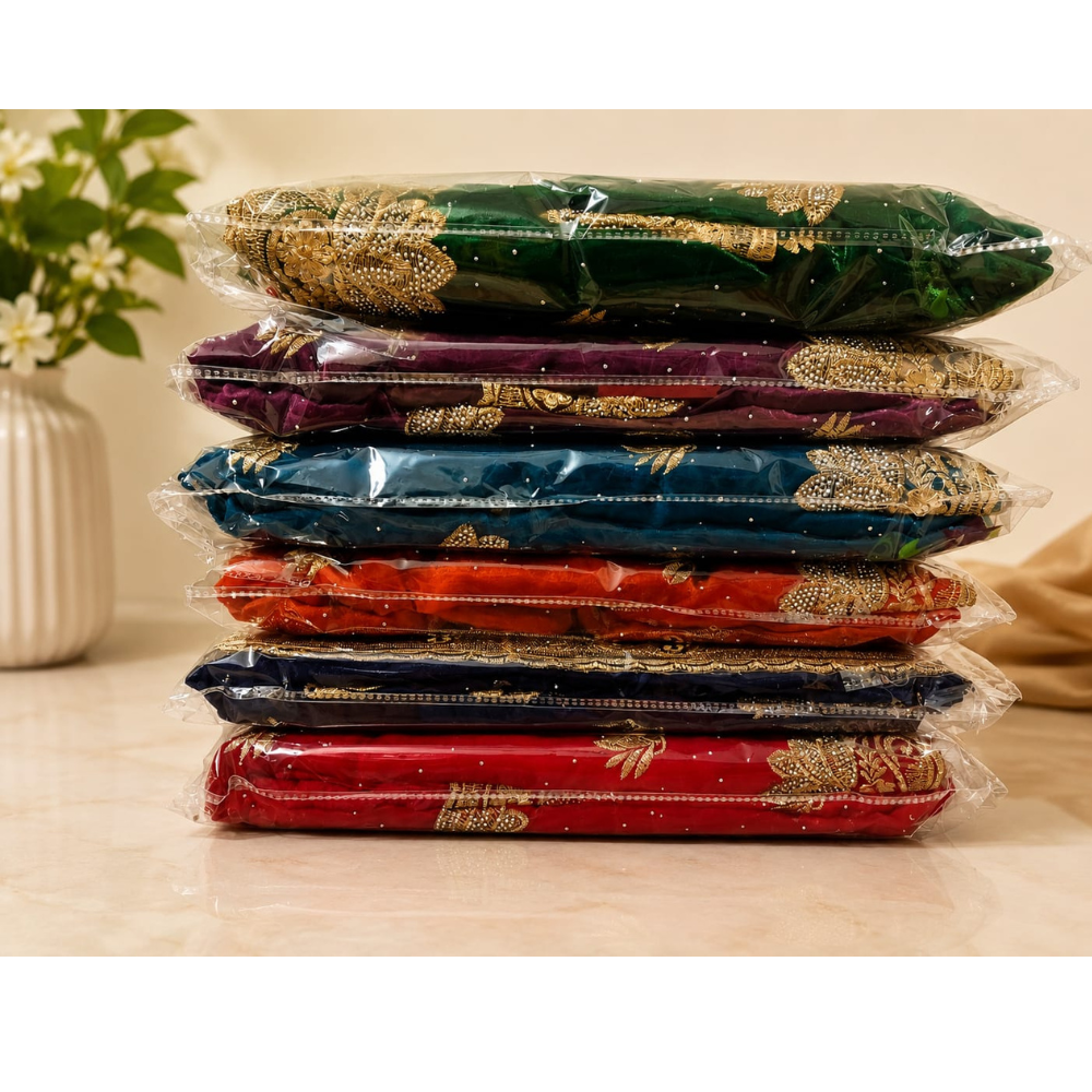 MAA-TEX Fab Embroidered Designer Saree Collection