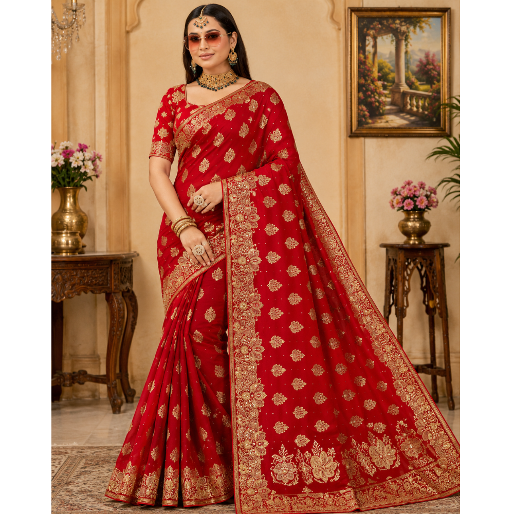 MAA-TEX Fab Embroidered Designer Saree Collection
