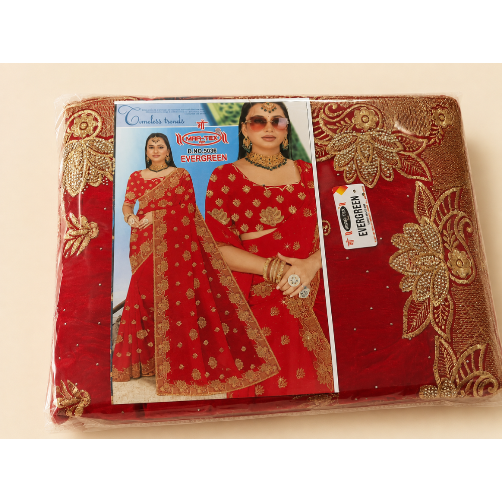 MAA-TEX Fab Embroidered Designer Saree Collection