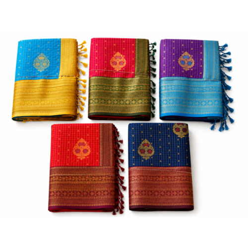 Untitled design - 2026-08-25T103614.329 Traditional Pattu Saree 5 Colour Combination saree