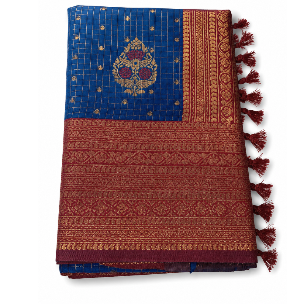 Untitled design - 2026-08-25T103652.671 Traditional Pattu Saree 5 Colour Combination saree